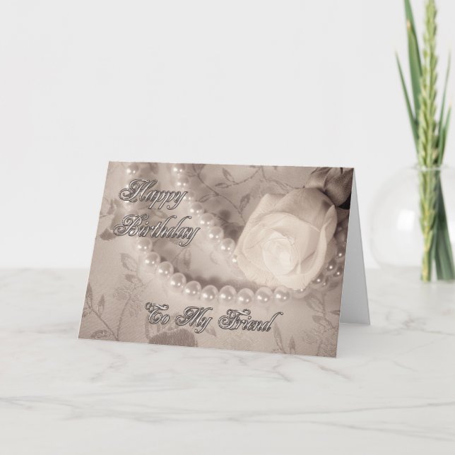 Födelsedagskort för vän kort (Framsida)