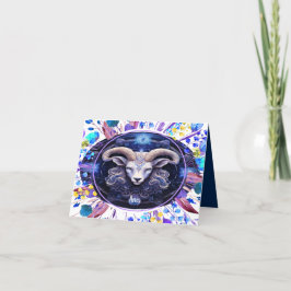 Födelsedagskort för Zodiac Aries 3/21 till 4/19 Tack Kort