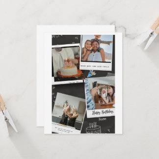 Födelsedagskort fotokvadratisk bildsortering