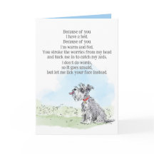 Födelsedagskort från Hund