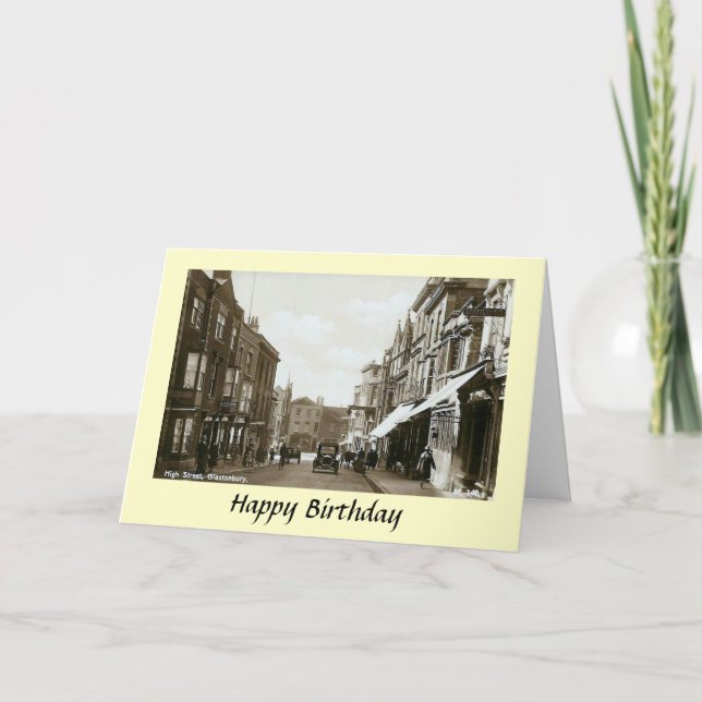 Födelsedagskort - Glastonbury, Somerset Kort (Framsida)