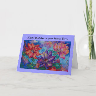 Födelsedagskort, Grattis på födelsedagen på din Sp Kort