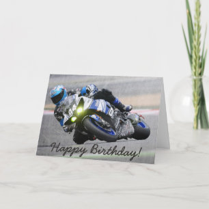 Födelsedagskort: Guy som gör motocross-trick Kort