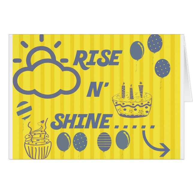 Födelsedagskort Hälsningskort (Framsidan Horizontal)