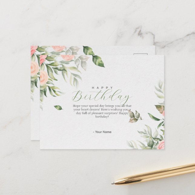 Födelsedagskort Helg Vykort (Fram/Back In Situ)