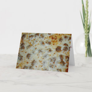 Födelsedagskort "Home Springa Sause Pizza" Kort