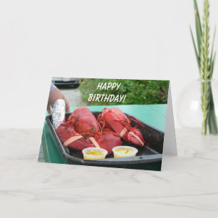 Födelsedagskort i Lobster Kort