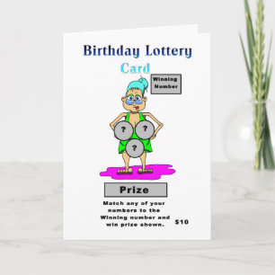 Födelsedagskort i Lottery Kort
