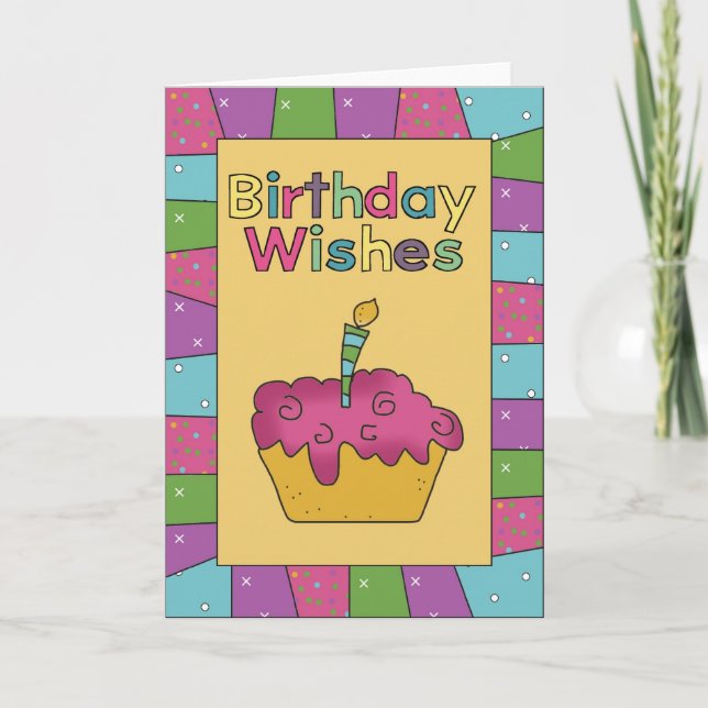 Födelsedagskort i Önskemål Kort (Framsida)
