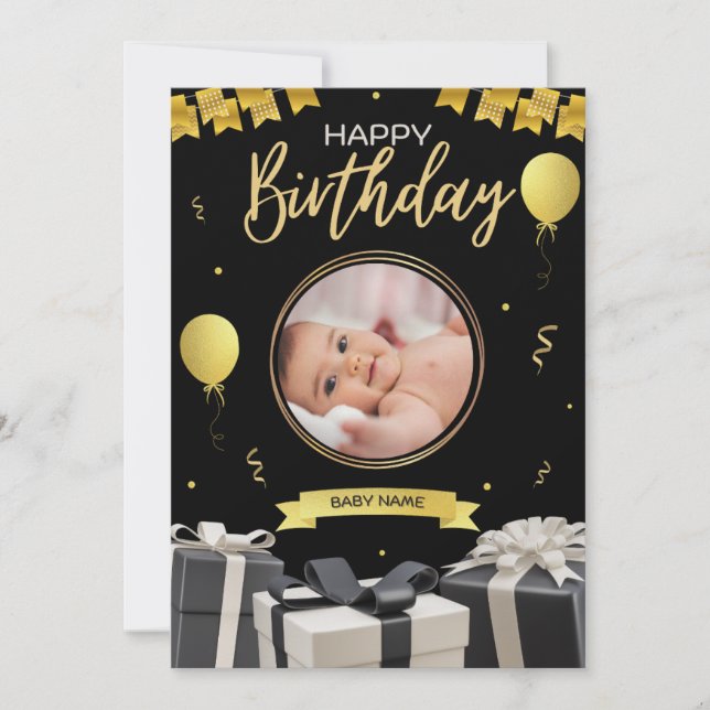 Födelsedagskort Inbjudningar (Framsida)