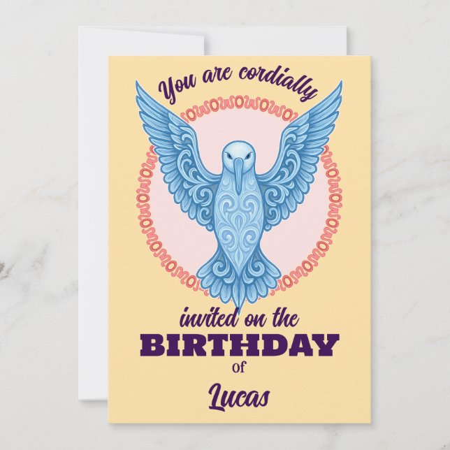 födelsedagskort inbjudningar (Framsida)