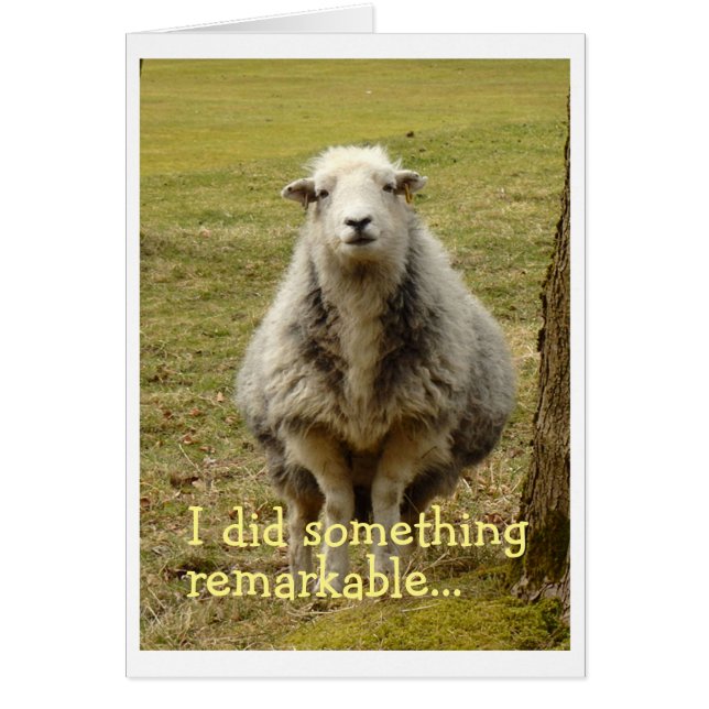 Födelsedagskort jag kom ihåg hälsningskort (Framsidan)