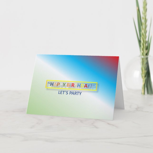 Födelsedagskort Kort (Framsida)