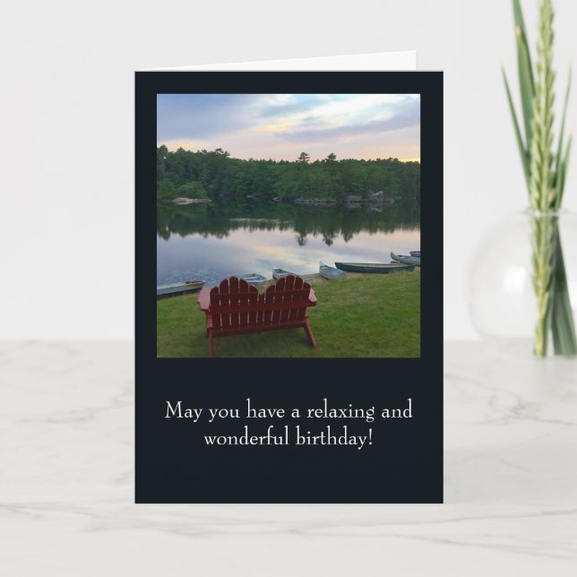 Födelsedagskort - Med bild från Boothbay, Maine Kort (Framsida)