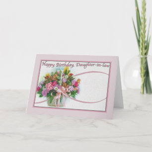 Födelsedagskort med blommor kort