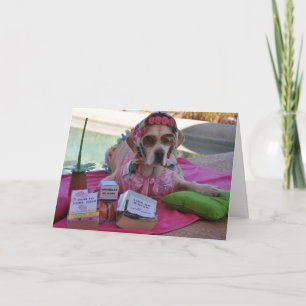 Födelsedagskort med hund-foto kort