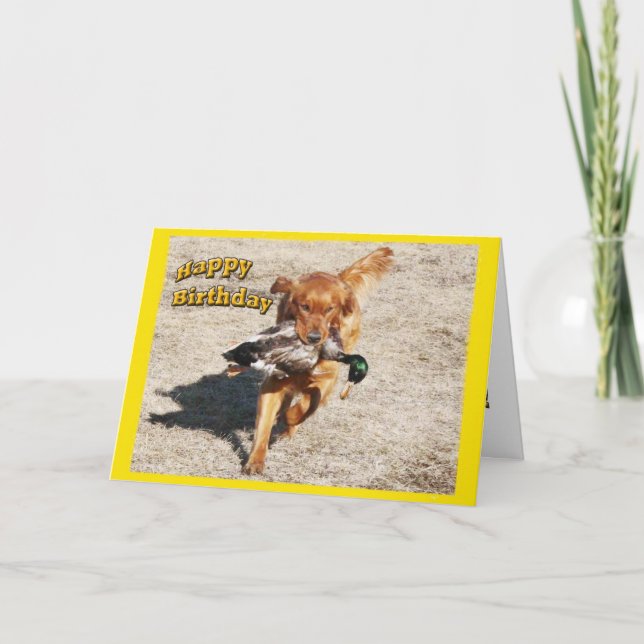 Födelsedagskort med Hund Kort (Framsida)