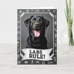 Födelsedagskort med leende hund kort