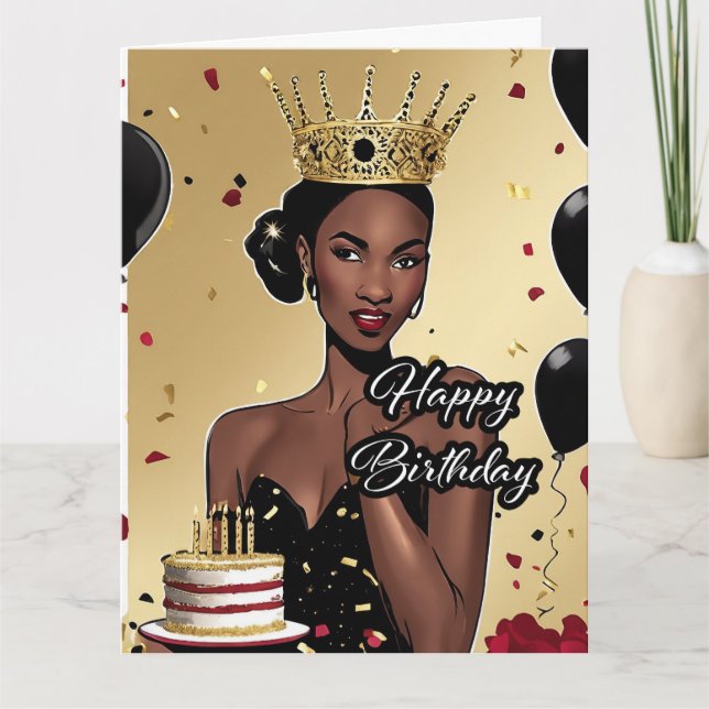 Födelsedagskort med vikt kort (Framsida)