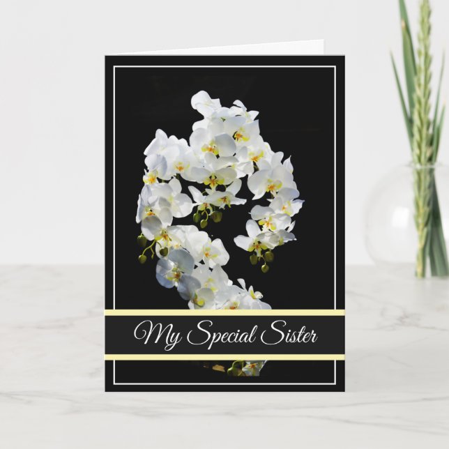 Födelsedagskort - min Speciella syster Kort (Framsida)