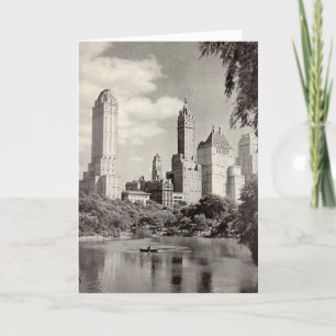 Födelsedagskort, New York City, Central Park Kort