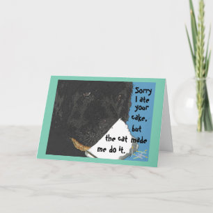 Födelsedagskort~ Newfoundland Dog Humor Kort