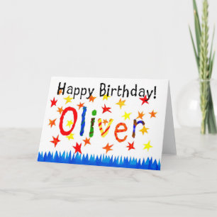 Födelsedagskort "Oliver" Kort
