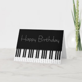 Födelsedagskort - Piano Tangentbord Nycklar Kort
