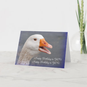 Födelsedagskort: Singing Goose Kort