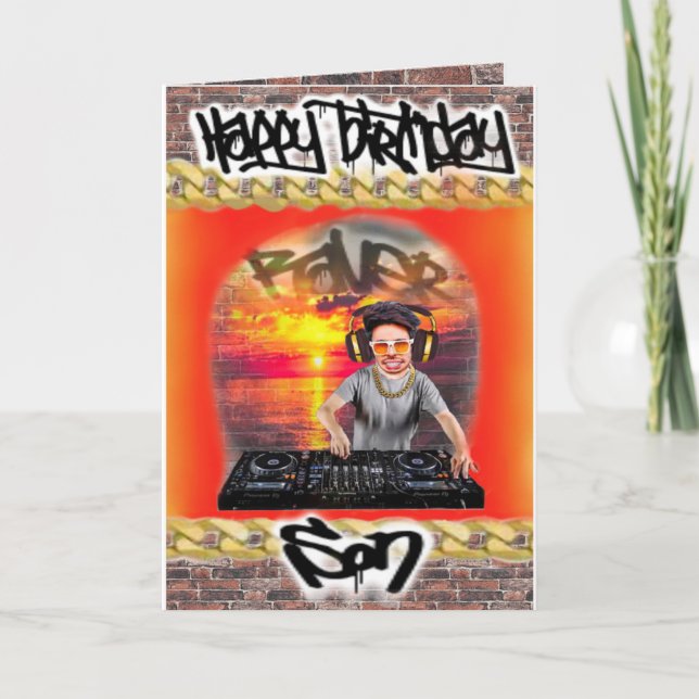 Födelsedagskort Son Kort (Framsida)