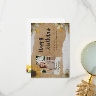 Födelsedagskort Tack Kort