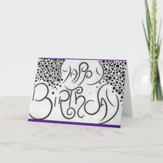 Födelsedagskort Tack Kort