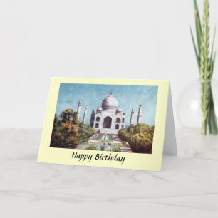 Födelsedagskort - Taj Mahal, Agra, Indien Kort