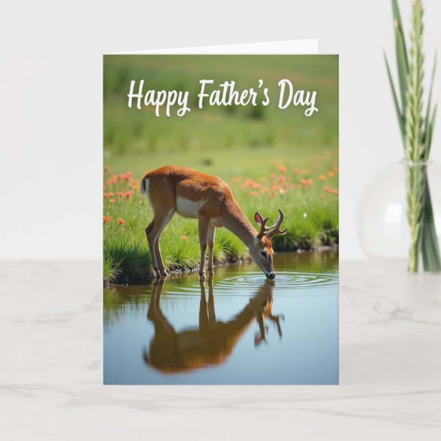 Födelsedagskort till pappa med vilda blommor kort (Framsida)
