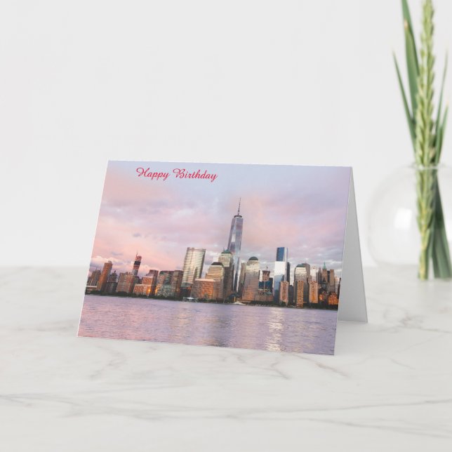 Födelsedagskort USA Kort (Framsida)