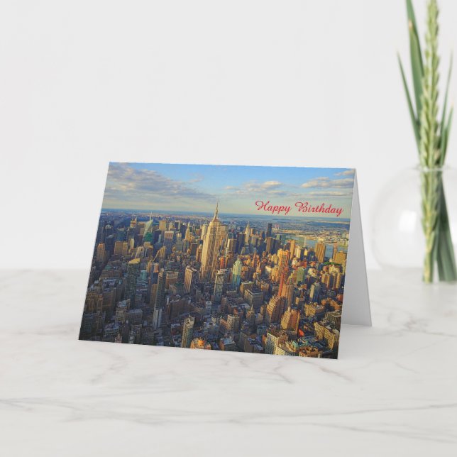 Födelsedagskort USA Kort (Framsida)