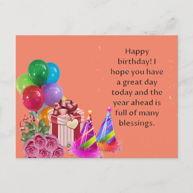 Födelsedagskort Vykort (Framsida)