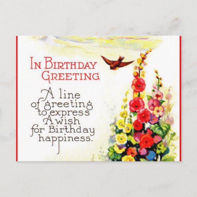 Födelsedagskort Vykort (Framsida)