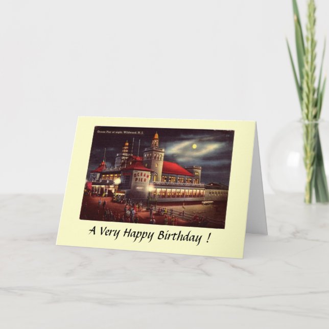 Födelsedagskort - Wildwood, NJ Kort (Framsida)