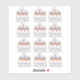 Födelsedagskummel Klistermärken