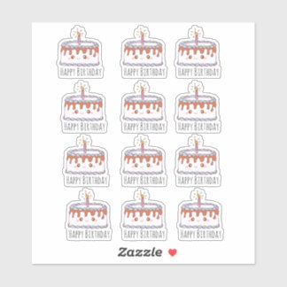 Födelsedagskummel Klistermärken