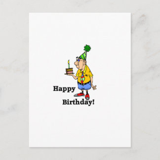 Födelsedagskummel - Man Vykort