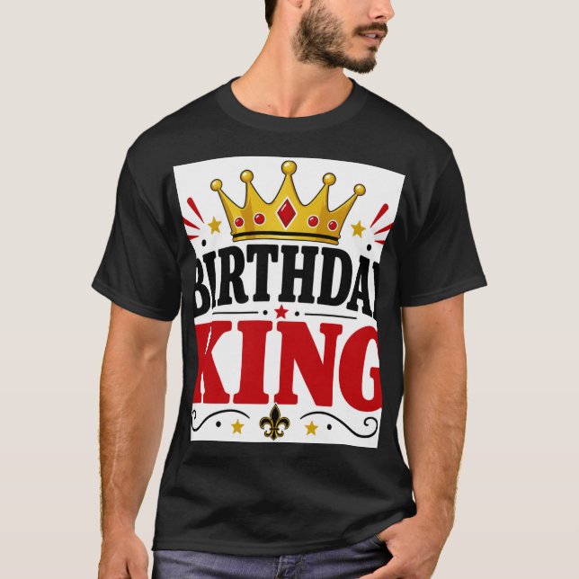 Födelsedagskung T Shirt (Framsida)