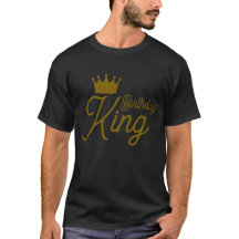 Födelsedagskung T-shirt – Svart födelsedagspresent