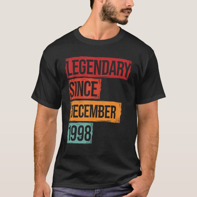 Födelsedagslängd sedan december 1998 t shirt (Framsida)