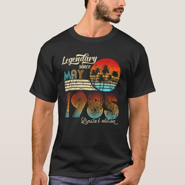 Födelsedagslegendary sedan maj 1984 Gift T Shirt (Framsida)