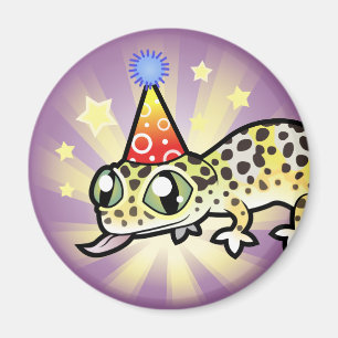Födelsedagsleopardgecko Magnet