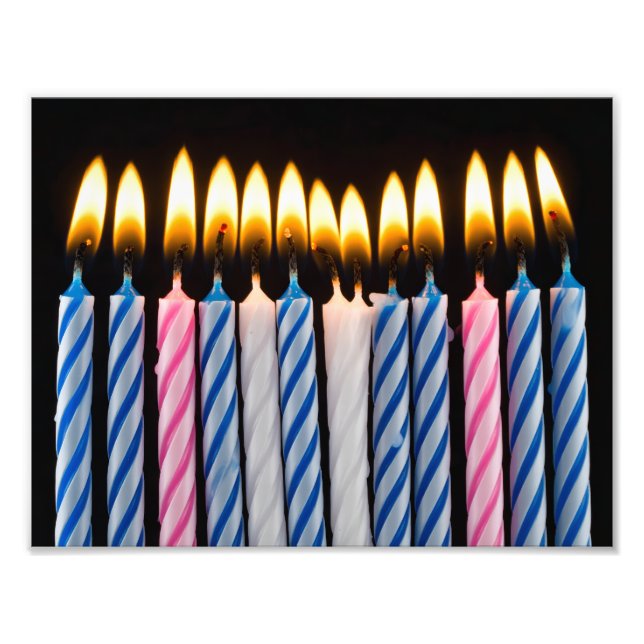födelsedagsljus fototryck (Framsidan)