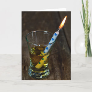 födelsedagsljus i glas kort
