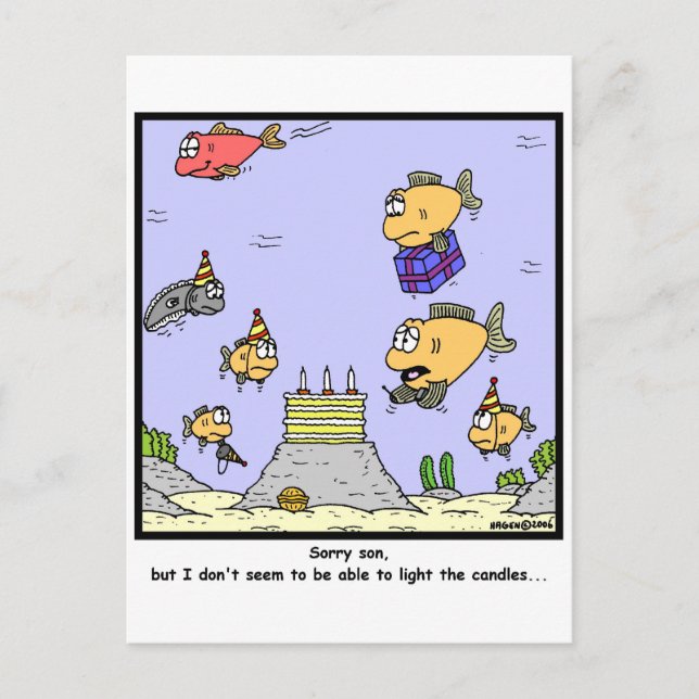 Födelsedagsljus Vykort (Framsida)